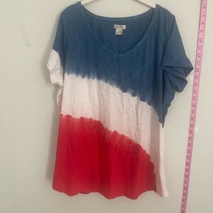 Lucky Brand Tricolor Short Sleeve Tee